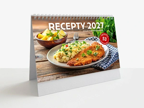 Kalendář 2027 stolní Recepty