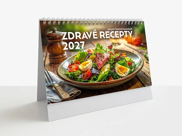 Kalendář 2027 stolní Zdravé recepty