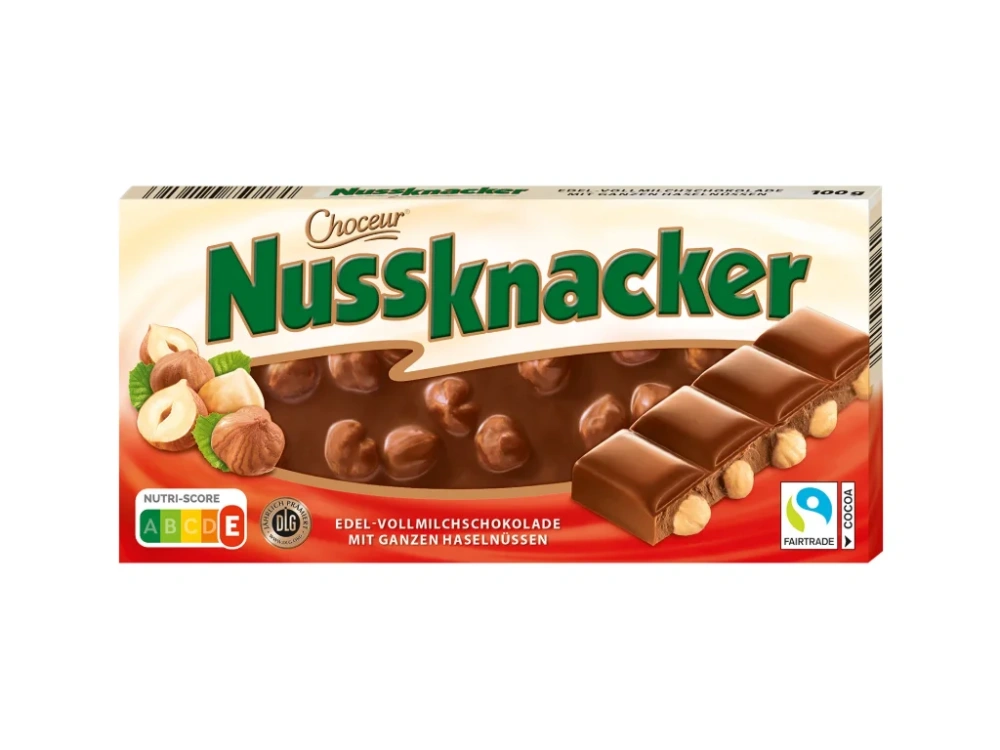 Choceur Nussknacker mléčná čokoláda s lískovými ořechy 100g
