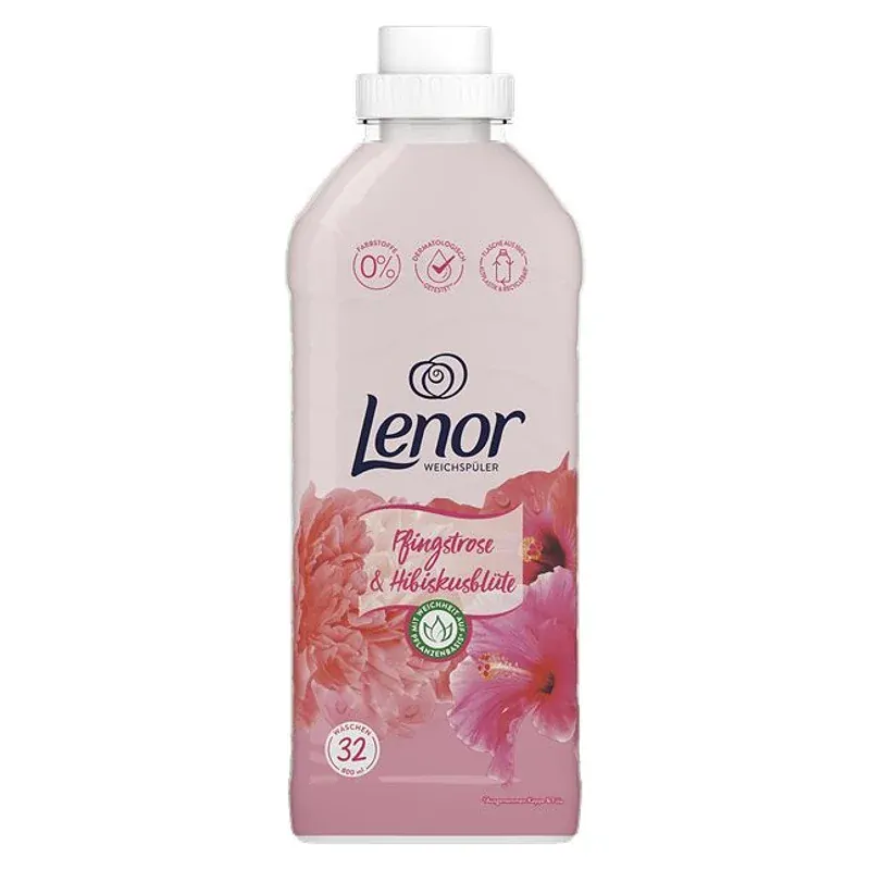 Lenor s vůní pivoňky a ibišku, 32 PD, 800ml