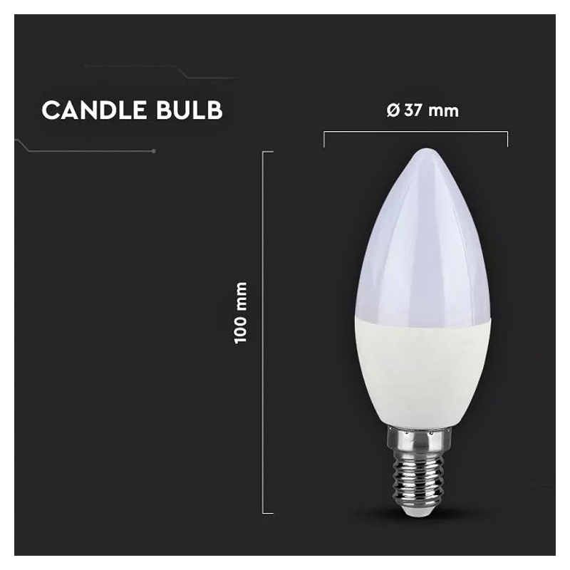 LED žárovka E14, 7W, 600LM, Samsung chip