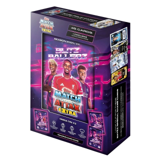 Krabička karet CHAMPIONS LEAGUE EXTRA 2025/26 Mega Tin 3