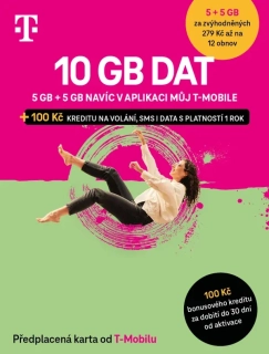 T-Mobile, předplacená karta (Edice 10 GB dat)