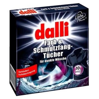 Dalli ubrousky proti obarvení a vyblednutí tmavého prádla, 10 ks