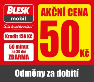 Bleskmobil SIM karta s kreditem - Akce